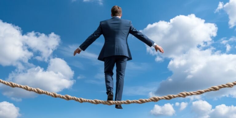 man-suit-is-standing-rope-with-rope-that-says-businessman