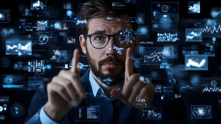 Manager leading a teleconference and presenting problem solving strategies to the team using animated graphics and visual aids to communicate ideas and solutions effectively