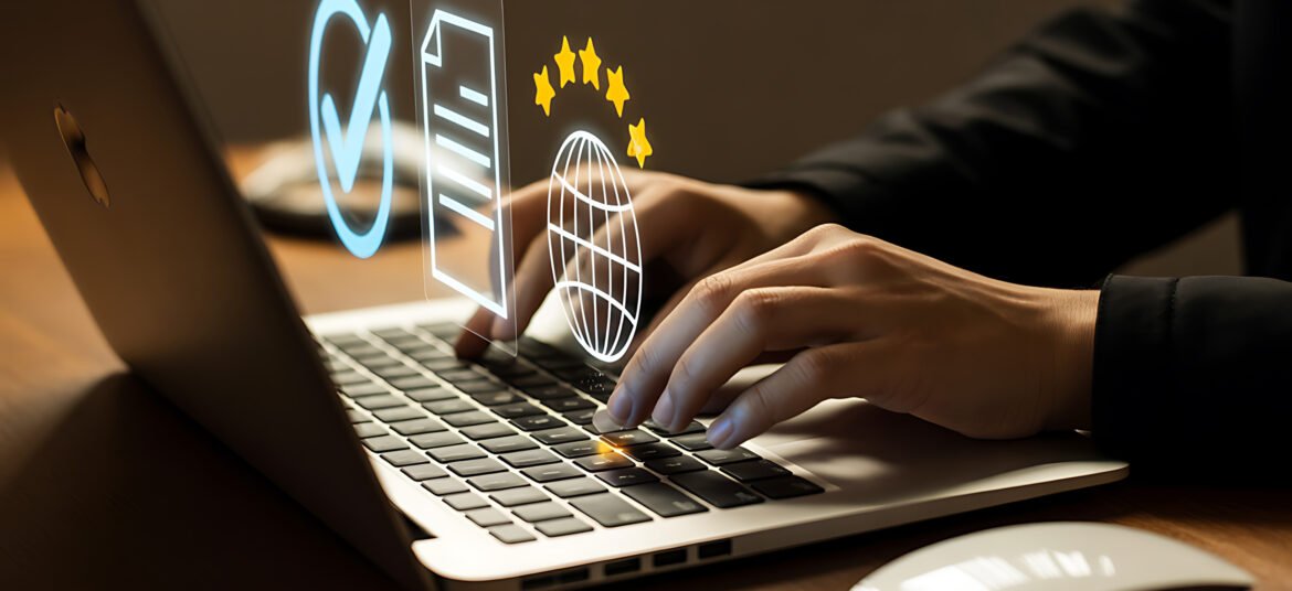digital-workflow-compliance-hands-laptop-with-virtual-icons